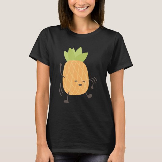 Pineappel Happy Dansancing Summer T-shirt (Voorkant)