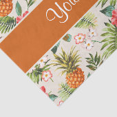 Pineappel Hibiscus en Palm Fronds Tissuepapier (Detail)