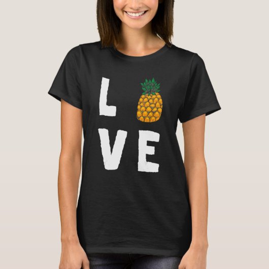Pineappel Honolulu Beach Sweet Hawaii T-shirt (Voorkant)