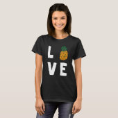 Pineappel Honolulu Beach Sweet Hawaii T-shirt (Voorkant volledig)