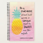 Pineappel Inspirerend Waterverf Typografie Planner (Voorkant)