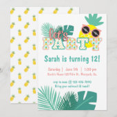 PINEAPPEL, LAAT PARTIJ, POOLPARTIJ, TROPISCH (Voorkant / Achterkant)