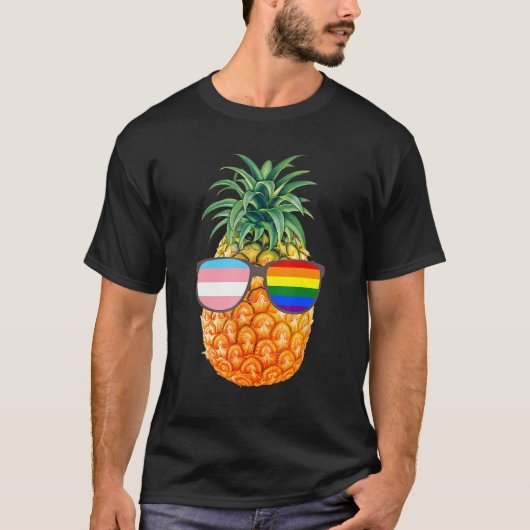 Pineappel LGBT zonnebril Aloha Beaches Hawaii Tra T-shirt (Voorkant)