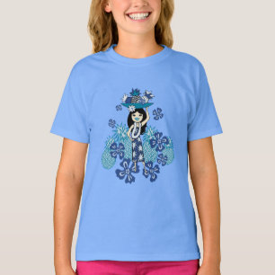 Pineappel Luau Girl's T-Shirts