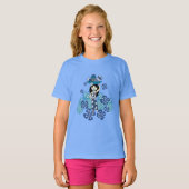 Pineappel Luau Girl's T-Shirts (Voorkant volledig)