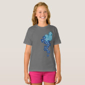 Pineappel Luau Girl's T-Shirts (Voorkant volledig)