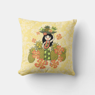 Pineappel Luau Hawaiian Square Kussens