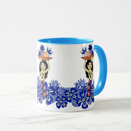 Pineappel Luau Tropische Mokken (Voorkant rechts)