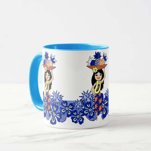 Pineappel Luau Tropische Mokken (Voorkant links)