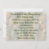 Pineappel Luau Tropische uitvindingen Kaart (Achterkant)