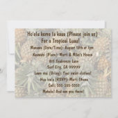 Pineappel Luau Tropische uitvindingen Kaart (Achterkant)