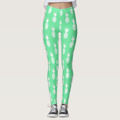 Pineappel Mint Pattern 2 Leggings (Voorkant)