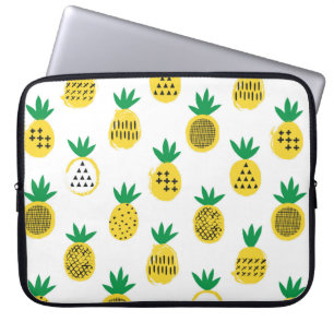 Pineappel naadloos patroon. ontwerp van het kind. laptop sleeve