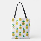Pineappel naadloos patroon. ontwerp van het kind. tote bag (Achterkant)