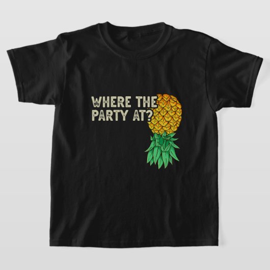 Pineappel ondersteboven waar de partij schimmelwij t-shirt (Laagn)