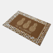 Pineappel op maat deurmat (Schuin)