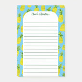 Pineappel Party Patroon PIONISEREN IT-Waterverf AA Post-it® Notes (Voorkant)