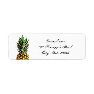 Pineappel retour address stickers