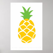 Pineappel Retro Poster 60's 70's Quote (Voorkant)