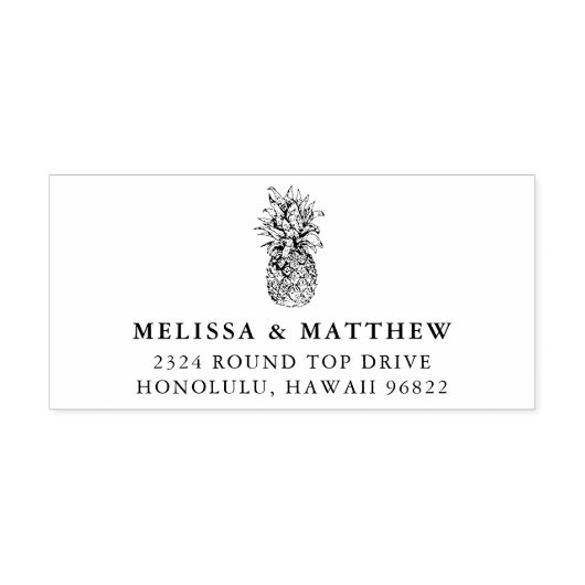 Pineappel Return-adres Zelfinktende Stempel (Design)