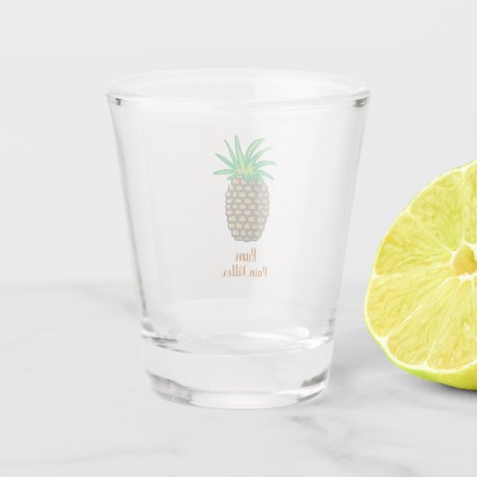 Pineappel Rum Pain Killer> Shot Glas (Achterkant)
