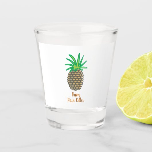 Pineappel Rum Pain Killer> Shot Glas (Voorkant)