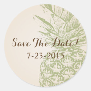 Pineappel sparen de Datum Sticker