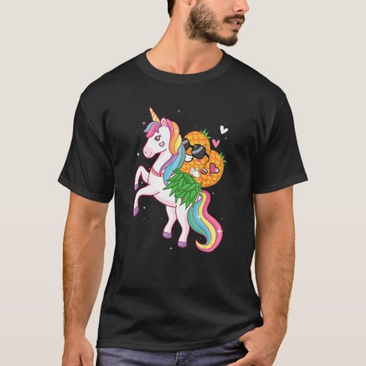 Pineappel Swinger Unicorn Swinging Lifestyle Pol T-shirt (Voorkant)