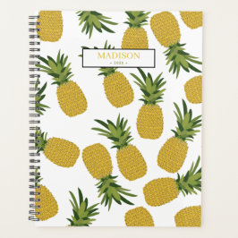 Pineappel Tropical Fruit Pattern Diary Planner