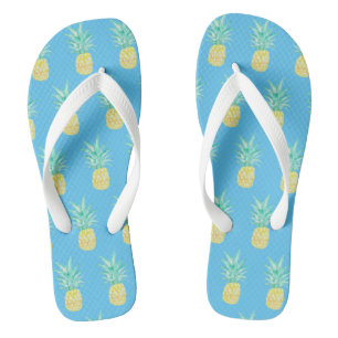 Pineappel Tropisch Roze Teenslippers