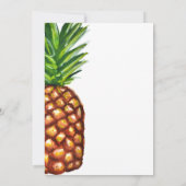 Pineappel Tropische Fotogeboortenaankondiging Aankondiging (Achterkant)