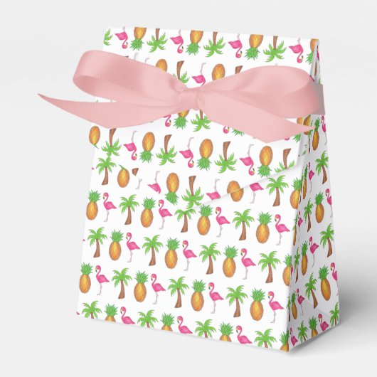 Pineappel van de palmboom van het tropische eiland bedankdoosjes (Voorkant Zijde)