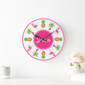 Pineappel van de palmboom van het tropische eiland grote klok (Huis)