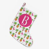 Pineappel van de palmboom van het tropische eiland kleine kerstsok (Voorkant (Hangend))