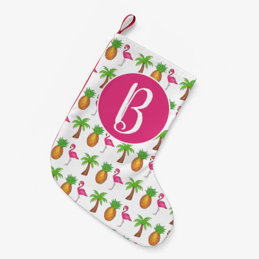 Pineappel van de palmboom van het tropische eiland kleine kerstsok (Voorkant (Hangend))