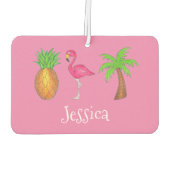 Pineappel van de palmboom van het tropische eiland luchtverfrisser (Achterkant)