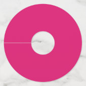 Pineappel van de palmboom van het tropische eiland wijnglaslabel (Achterkant)