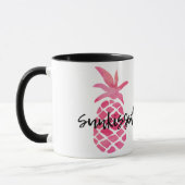 Pineappel van Roze Zonnig Mok (Links)