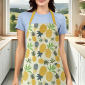 Pineappel van tropische vruchten schort