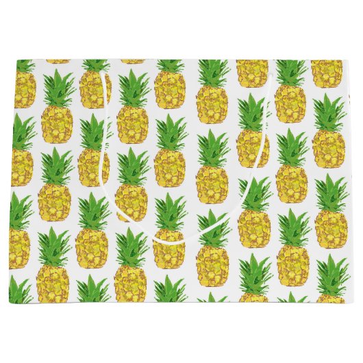 Pineappel White Groot Cadeauzakje (Voorkant)