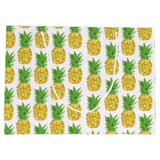Pineappel White Groot Cadeauzakje (Achterkant)