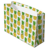 Pineappel White Groot Cadeauzakje (Achterkant Gekanteld)