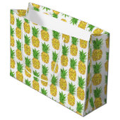Pineappel White Groot Cadeauzakje (Voorkant Gekanteld)