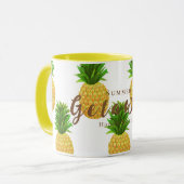 Pineappel White Mok (Voorkant links)