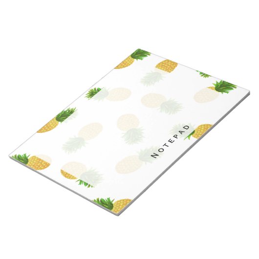 Pineappel White Notitieblok (Schuin)