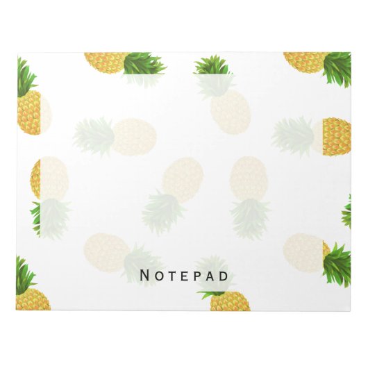 Pineappel White Notitieblok (Voorkant)