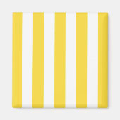 Pineappel Yellow White XL Stripes Patroon Magneet (Voorkant)
