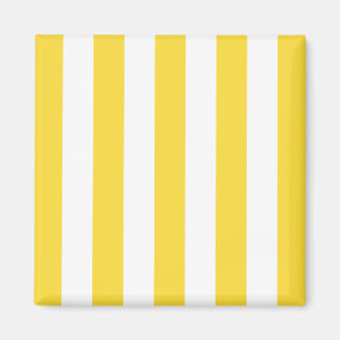 Pineappel Yellow White XL Stripes Patroon Magneet