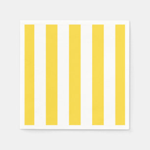 Pineappel Yellow White XL Stripes Patroon Servet