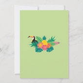 Pineappelgesprek op uitnodiging tropisch (Achterkant)